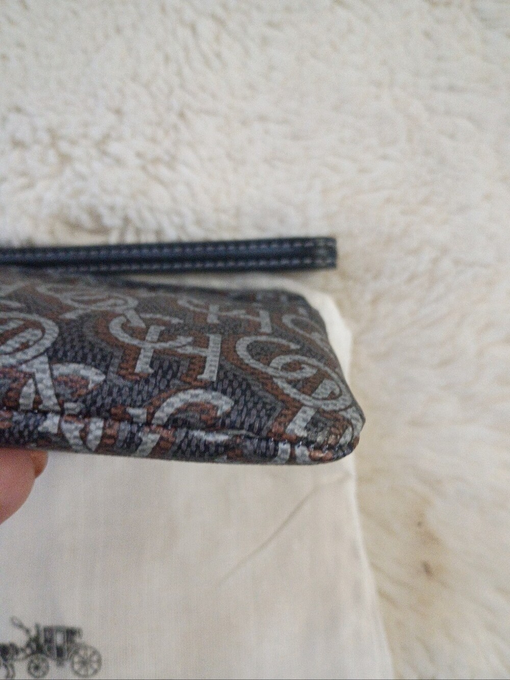 Coach Chain Monogram Wristlet - Picture 3 of 8